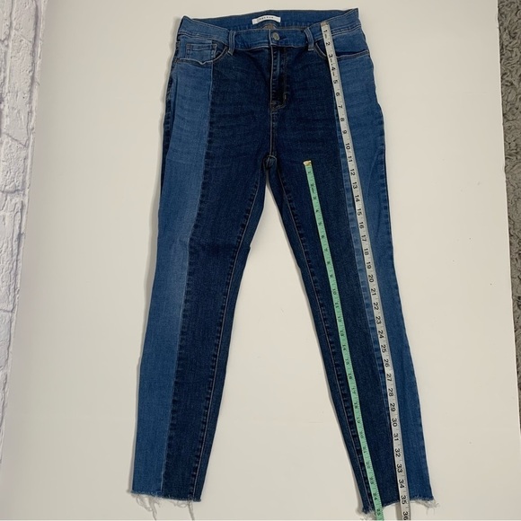PacSun Two Toned High Rise Raw Hem Skinny Jeggings - Picture 14 of 15